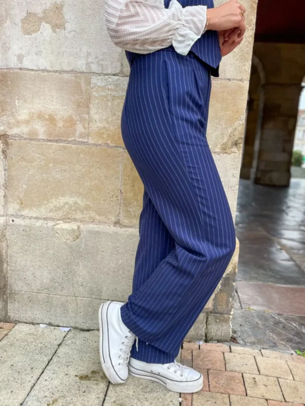 Pantalons, Jeans*Justine Boutique Lison pantalon rayé marine