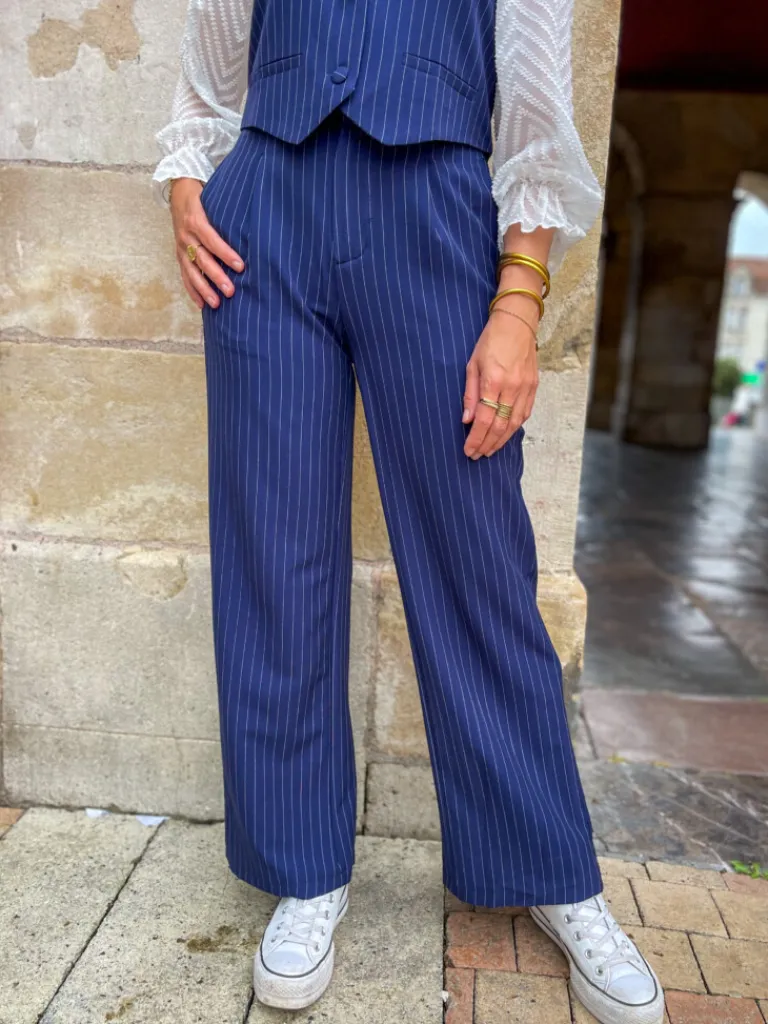 lison_pantalon_ray_marine_5.webp Pantalons, Jeans*Justine Boutique Lison pantalon rayé marine