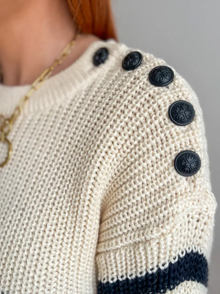 loane_marinire_grosse_mai_1.webp Pulls, Gilets*Justine Boutique Loane marinière grosse maille