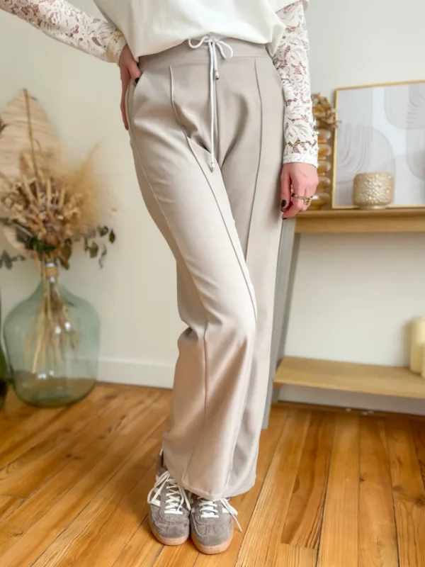 Pantalons, Jeans*Justine Boutique Lois pantalon jogg écru