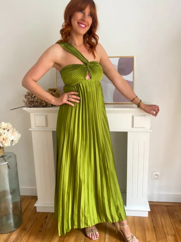 Robes, Jupes*Justine Boutique Lola robe asymétrique olive