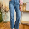 Pantalons, Jeans*Justine Boutique Loni jean flare petits strass