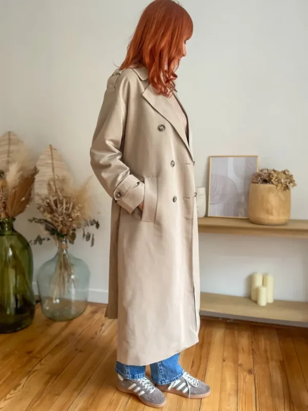 Vestes, Manteaux*Justine Boutique Lou long trench camel