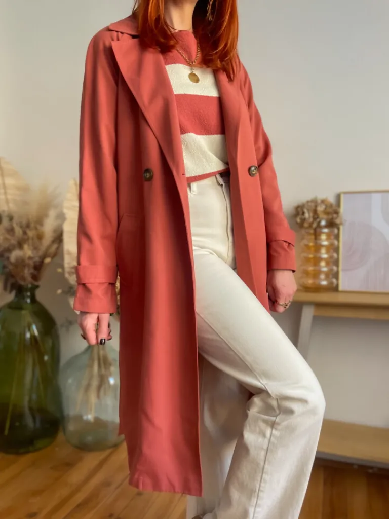 lou_long_trench_terracott_0.webp Vestes, Manteaux*Justine Boutique Lou long trench terracotta