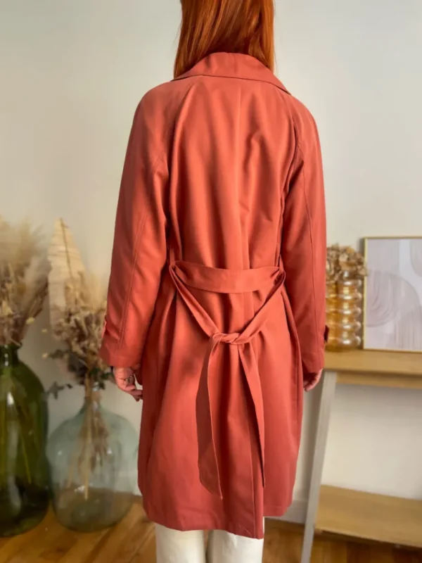 Vestes, Manteaux*Justine Boutique Lou long trench terracotta