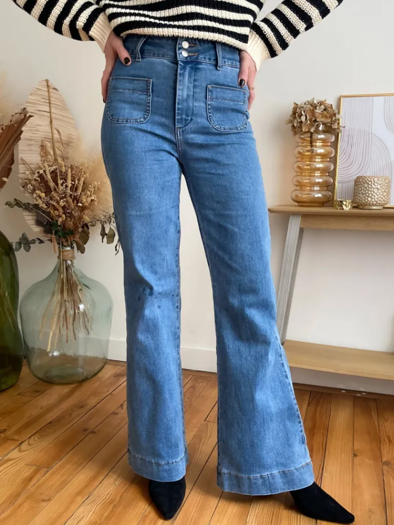 louis_jean_flare_2.webp Pantalons, Jeans*Justine Boutique Louis jean flare
