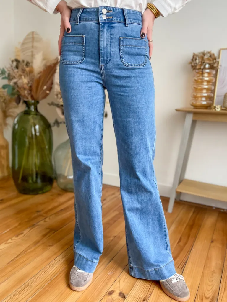 louis_jean_flare_3.webp Pantalons, Jeans*Justine Boutique Louis jean flare