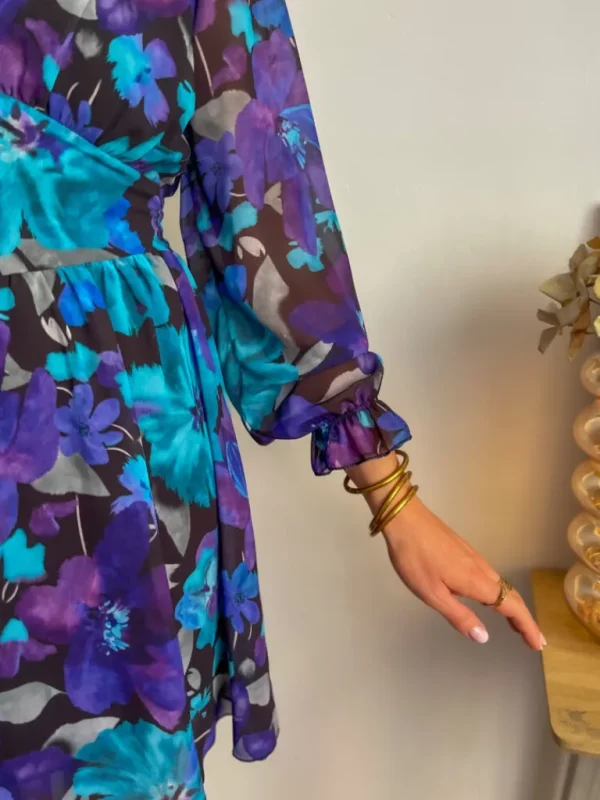 Robes, Jupes*Justine Boutique Louise robe imprimé violet