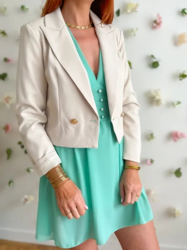 Robes, Jupes*Justine Boutique Louise robe vert d’eau