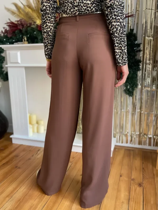 Pantalons, Jeans*Justine Boutique Lys pantalon fluide chocolat