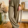 Pantalons, Jeans*Justine Boutique Lys pantalon fluide kaki
