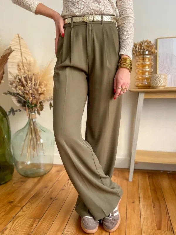Pantalons, Jeans*Justine Boutique Lys pantalon fluide kaki