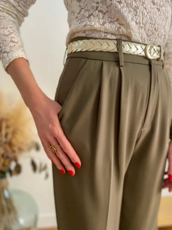 Pantalons, Jeans*Justine Boutique Lys pantalon fluide kaki