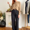 Pantalons, Jeans*Justine Boutique Lys pantalon fluide noir