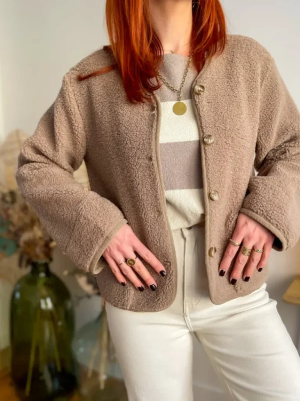 Pulls, Gilets*Justine Boutique Manda pull fin taupe