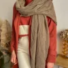 Echarpes, Bandeaux, Mitaines Et Casquettes*Justine Boutique Mao écharpe laine taupe
