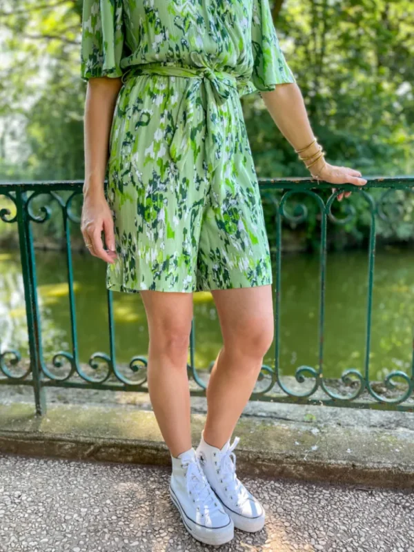 Pantalons, Jeans | Robes, Jupes*Justine Boutique Mara combishort fluide verte