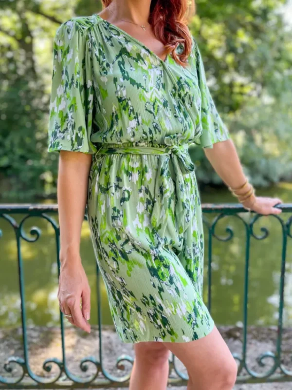 Pantalons, Jeans | Robes, Jupes*Justine Boutique Mara combishort fluide verte