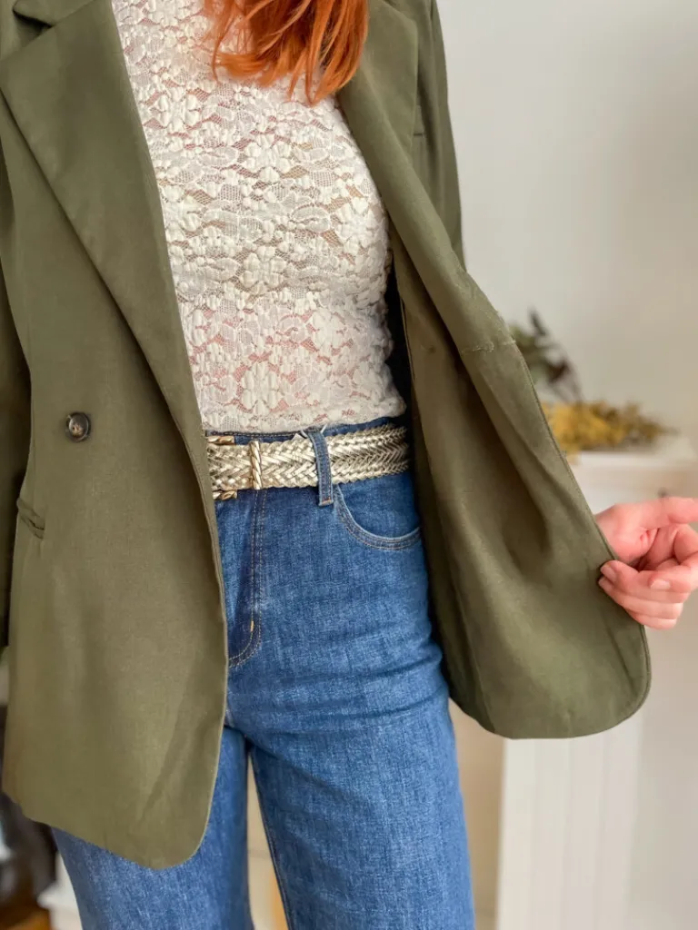 marceau_blazer_kaki_4.webp Vestes, Manteaux*Justine Boutique Marceau blazer kaki