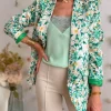 Vestes, Manteaux*Justine Boutique Marcel blazer fleuri vert