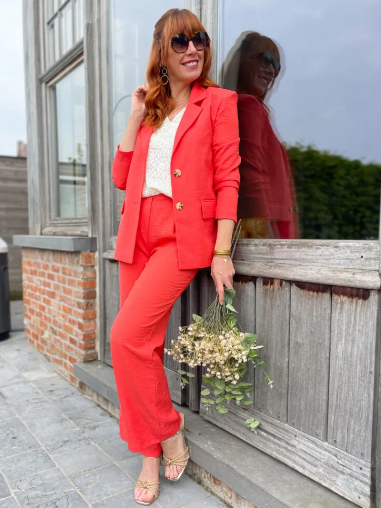 marco_blazer_tailleur_cor_2.webp Vestes, Manteaux*Justine Boutique Marco blazer tailleur corail