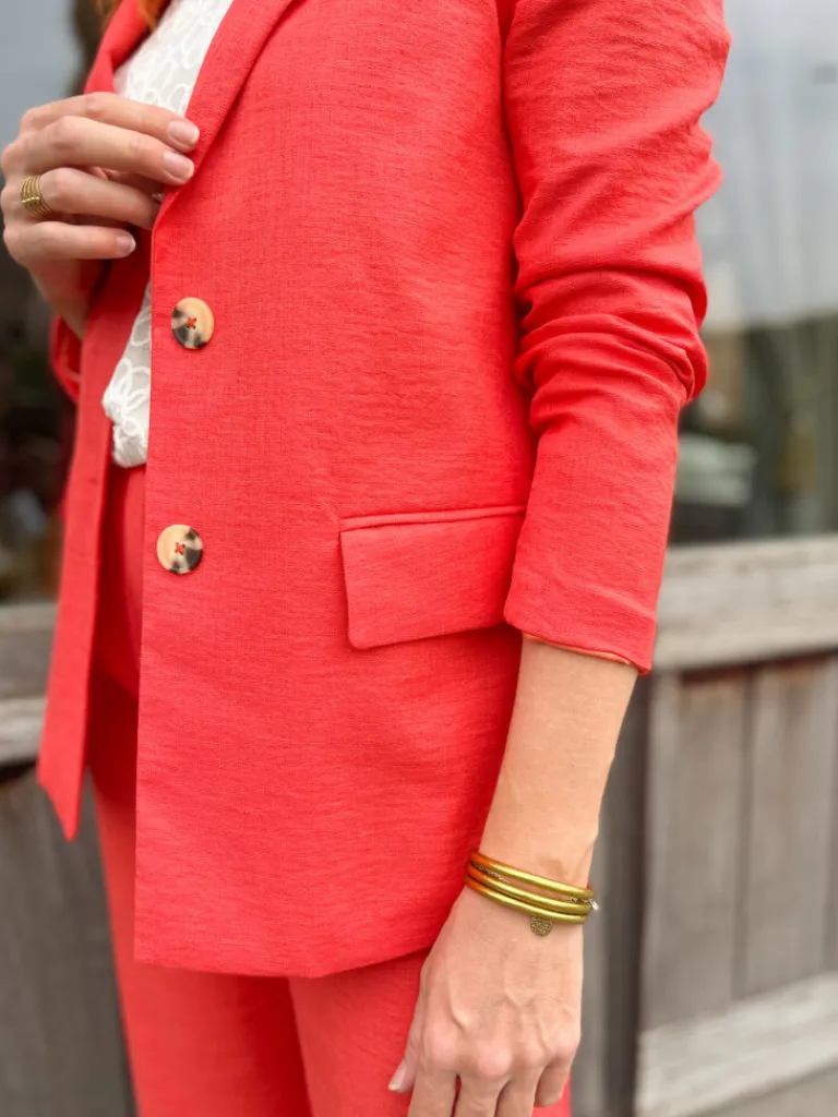 marco_blazer_tailleur_cor_3.webp Vestes, Manteaux*Justine Boutique Marco blazer tailleur corail