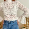 Tops, Blouses*Justine Boutique Margot blouse blanche dentelle