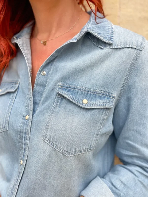 Tops, Blouses*Justine Boutique Maria chemise en jean