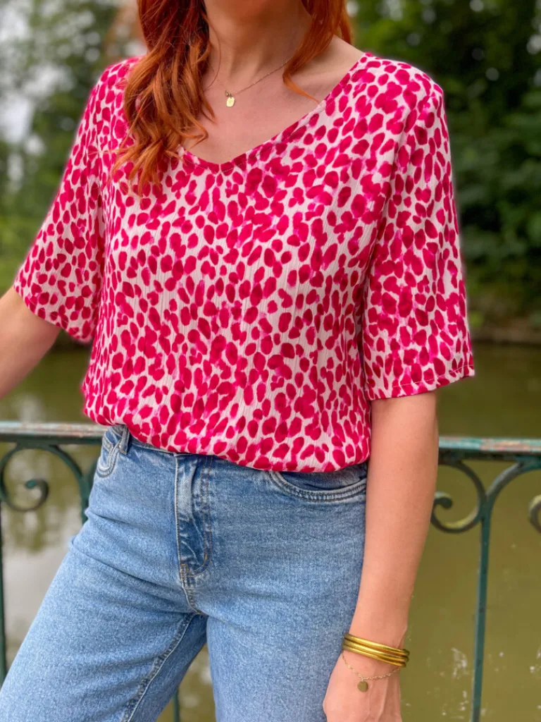 marra_blouse_imprime_0.webp Tops, Blouses*Justine Boutique Marra blouse imprimée