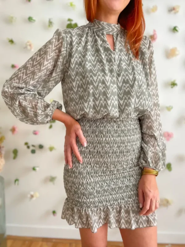 Robes, Jupes*Justine Boutique Marthe robe courte kaki
