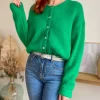 Pulls, Gilets*Justine Boutique Maxime gilet vert