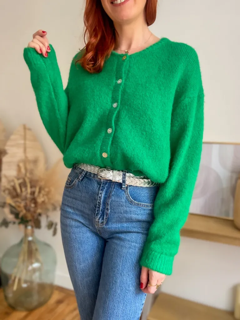 maxime_gilet_vert_0.webp Pulls, Gilets*Justine Boutique Maxime gilet vert
