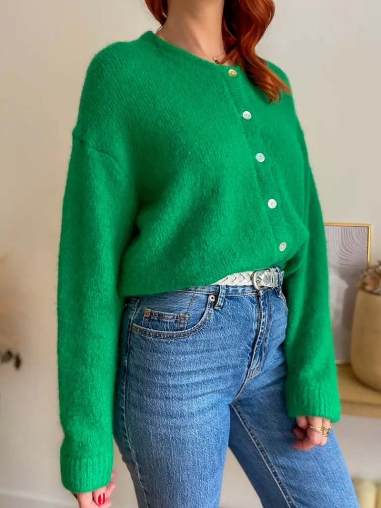 maxime_gilet_vert_2.webp Pulls, Gilets*Justine Boutique Maxime gilet vert