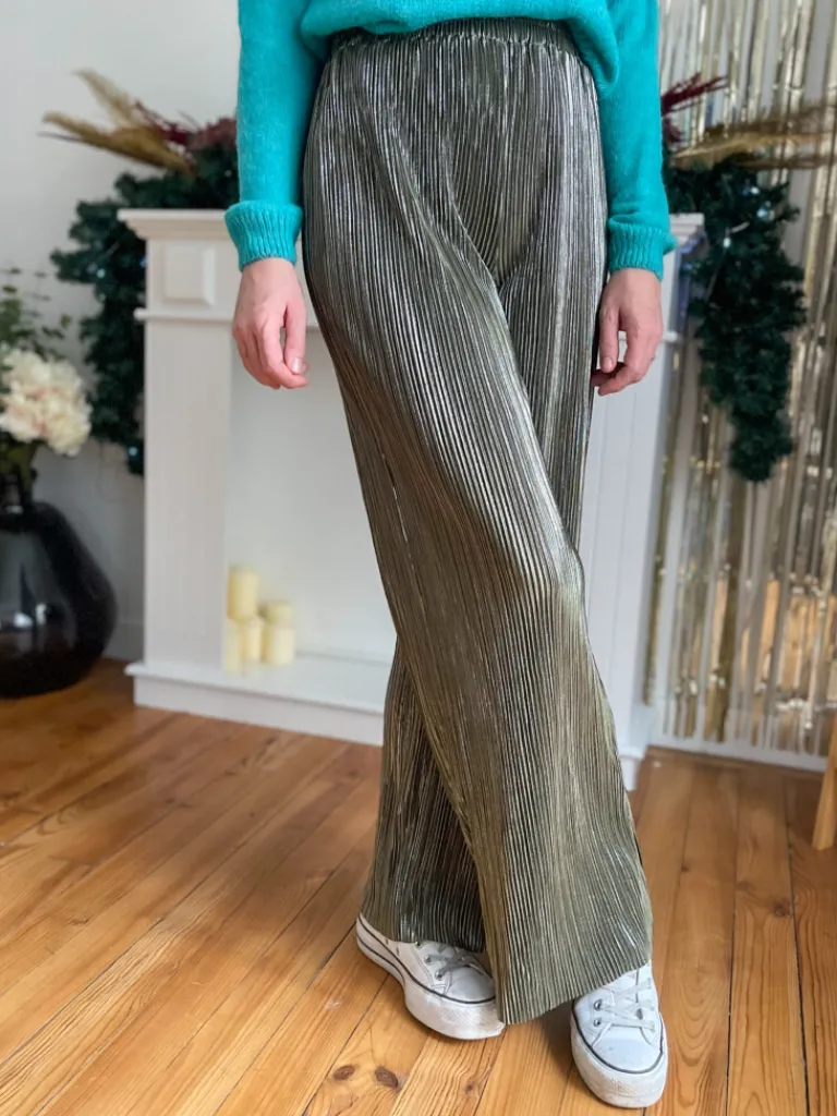 muvi_pantalon_pliss_brill_0.webp Pantalons, Jeans*Justine Boutique Muvi pantalon plissé brillant