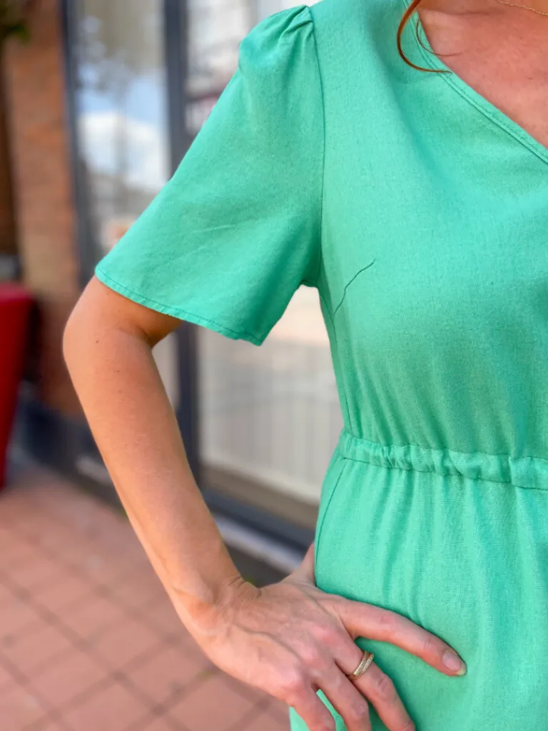 mymilo_robe_lin_verte_4.webp Robes, Jupes*Justine Boutique Mymilo robe lin verte