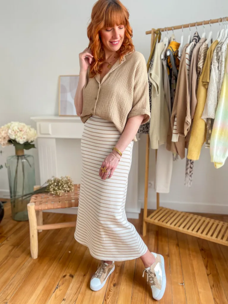 nala_jupe__rayures_0.webp Robes, Jupes*Justine Boutique Nala jupe à rayures