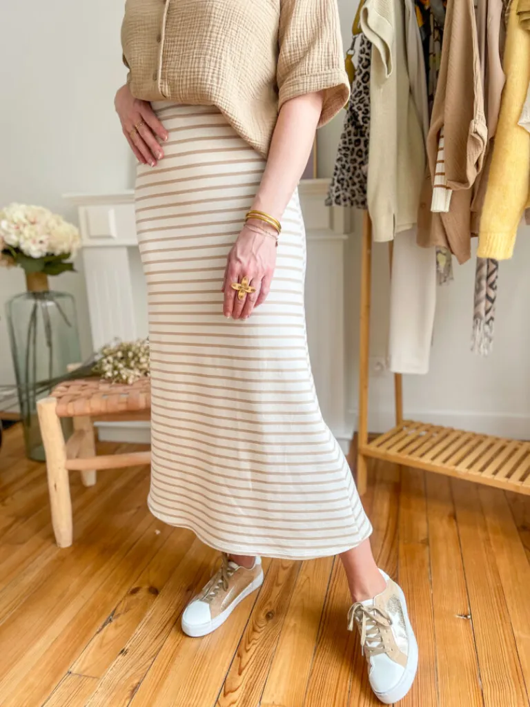 nala_jupe__rayures_1.webp Robes, Jupes*Justine Boutique Nala jupe à rayures