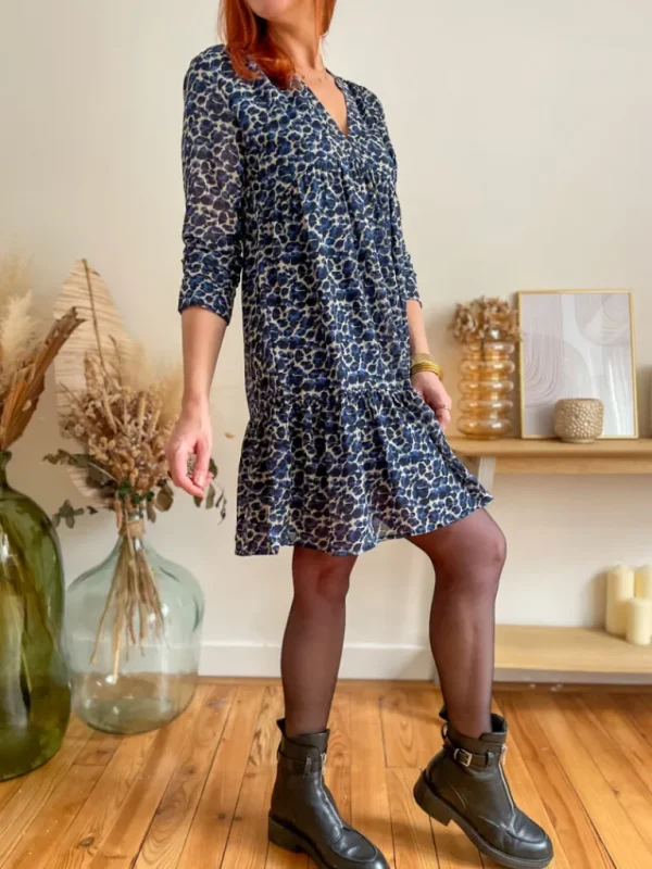 Robes, Jupes*Justine Boutique Olga robe évasée imprimée