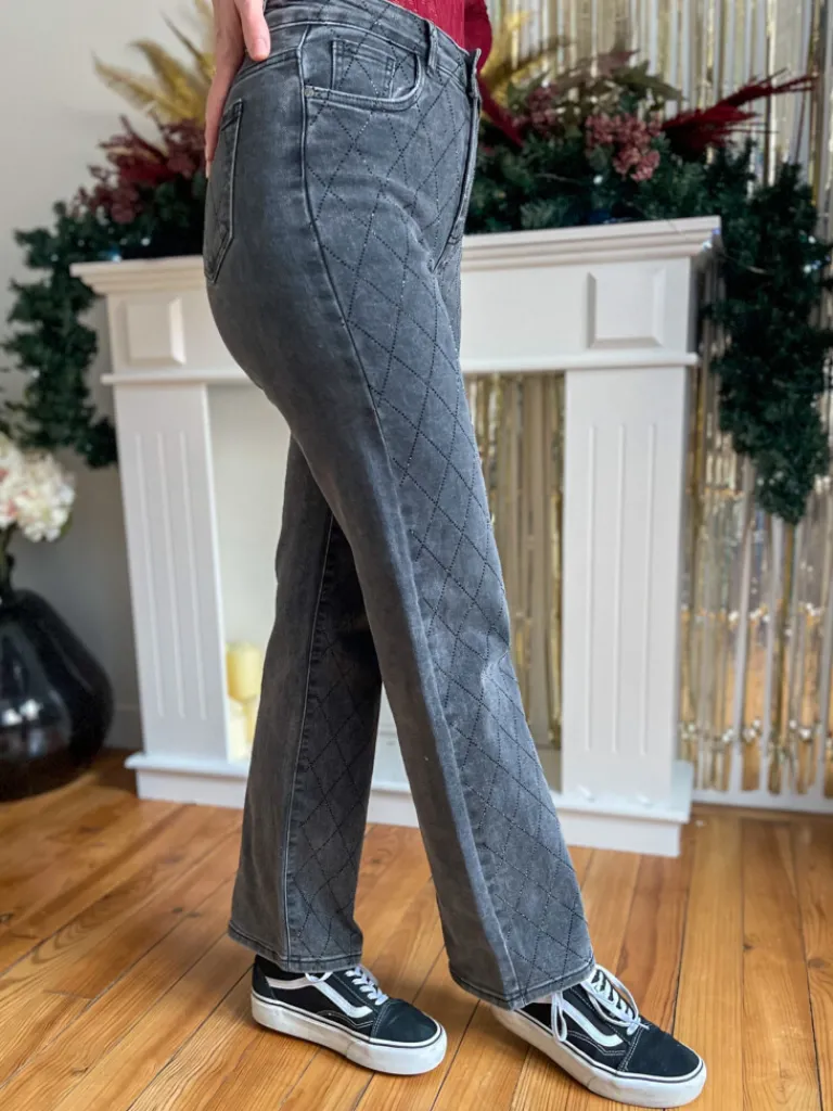 owen_jean_gris__strass_2.webp Pantalons, Jeans*Justine Boutique Owen jean gris à strass