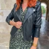 Vestes, Manteaux*Justine Boutique Pablo perfecto simili noir