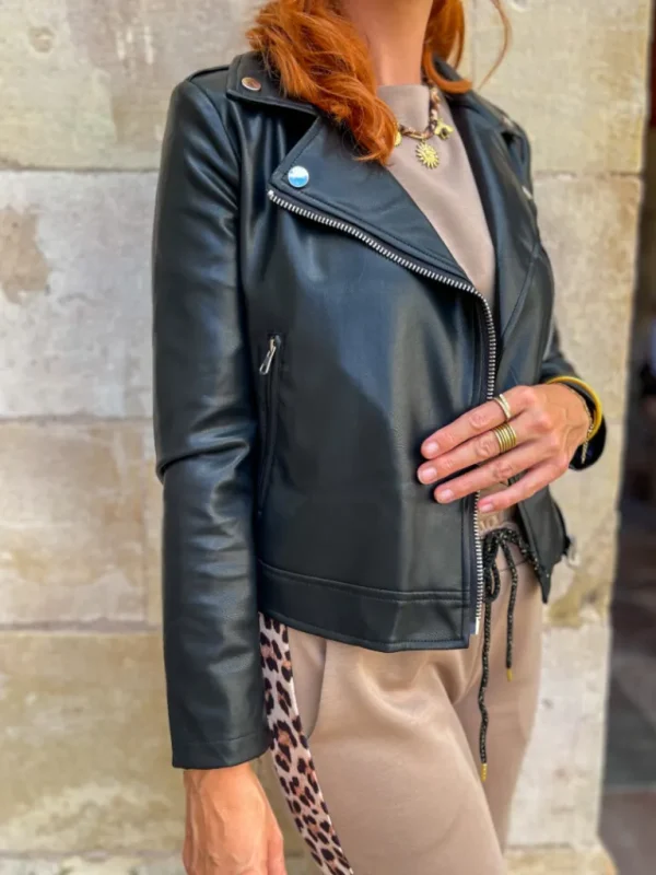 Vestes, Manteaux*Justine Boutique Pablo perfecto simili noir