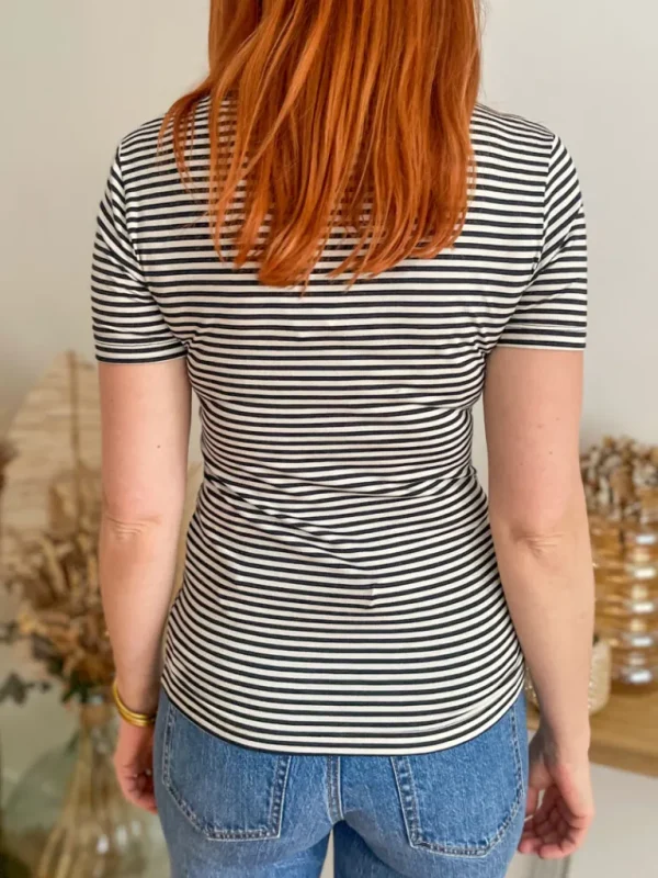 Tops, Blouses*Justine Boutique Pepper t shirt rayé noir blanc