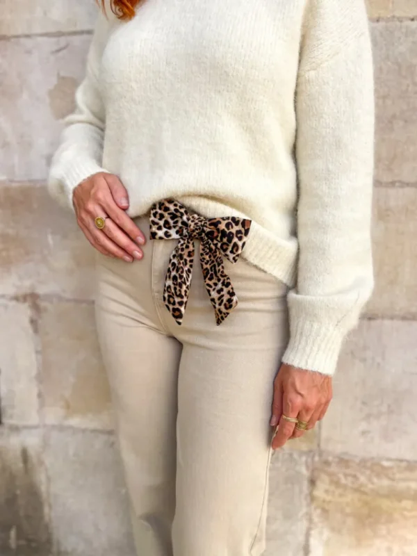 Barrettes*Justine Boutique Pince noeud léopard