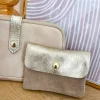 Pochettes, Sacs*Justine Boutique Porte monnaie daim taupe