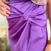 Robes, Jupes*Justine Boutique Purple jupe satinée