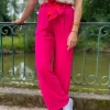 Pantalons, Jeans*Justine Boutique Rafael pantalon fluide fuchsia