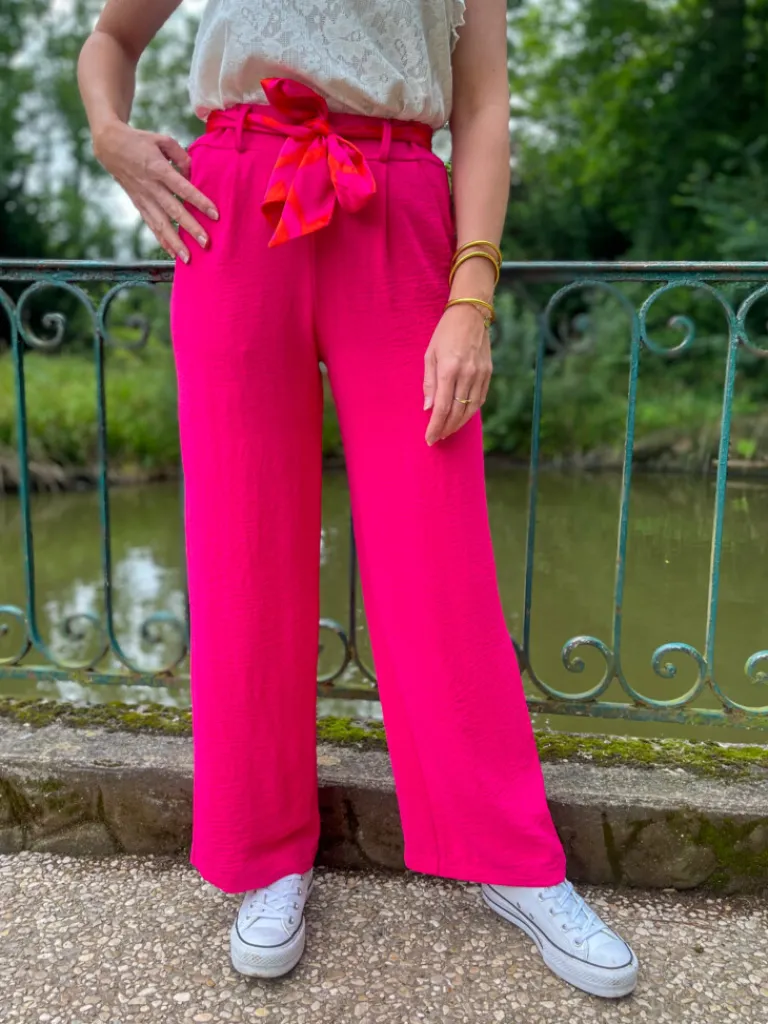 rafael_pantalon_fluide_fu_3.webp Pantalons, Jeans*Justine Boutique Rafael pantalon fluide fuchsia