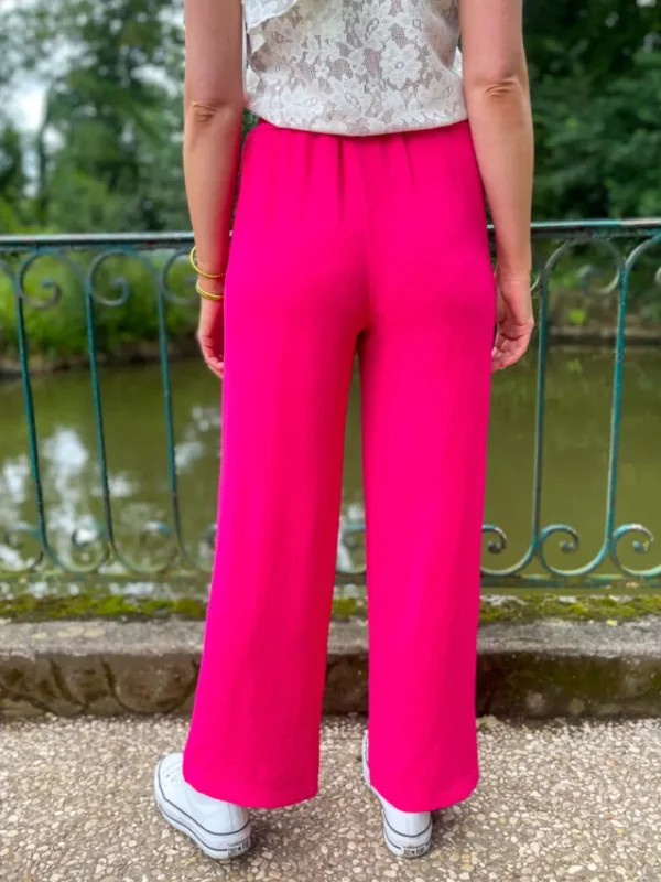 Pantalons, Jeans*Justine Boutique Rafael pantalon fluide fuchsia