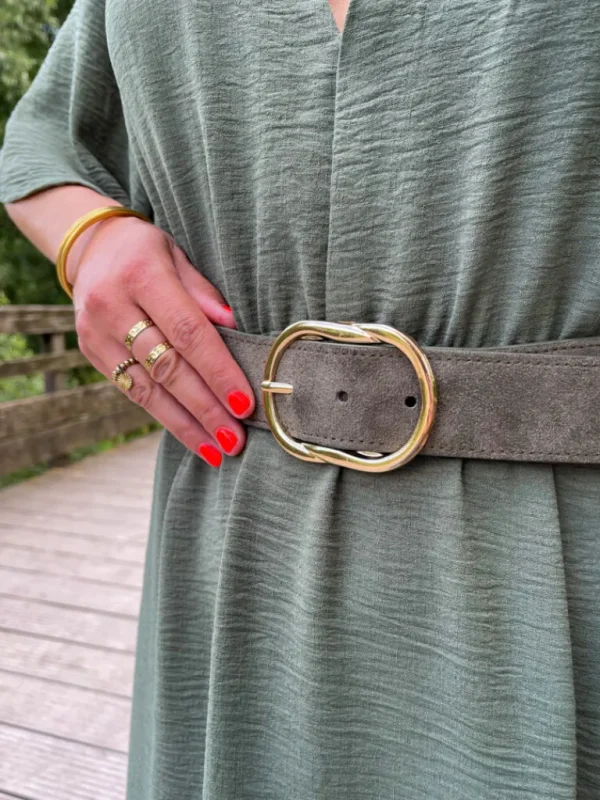 Ceintures*Justine Boutique Roma ceinture élastique kaki