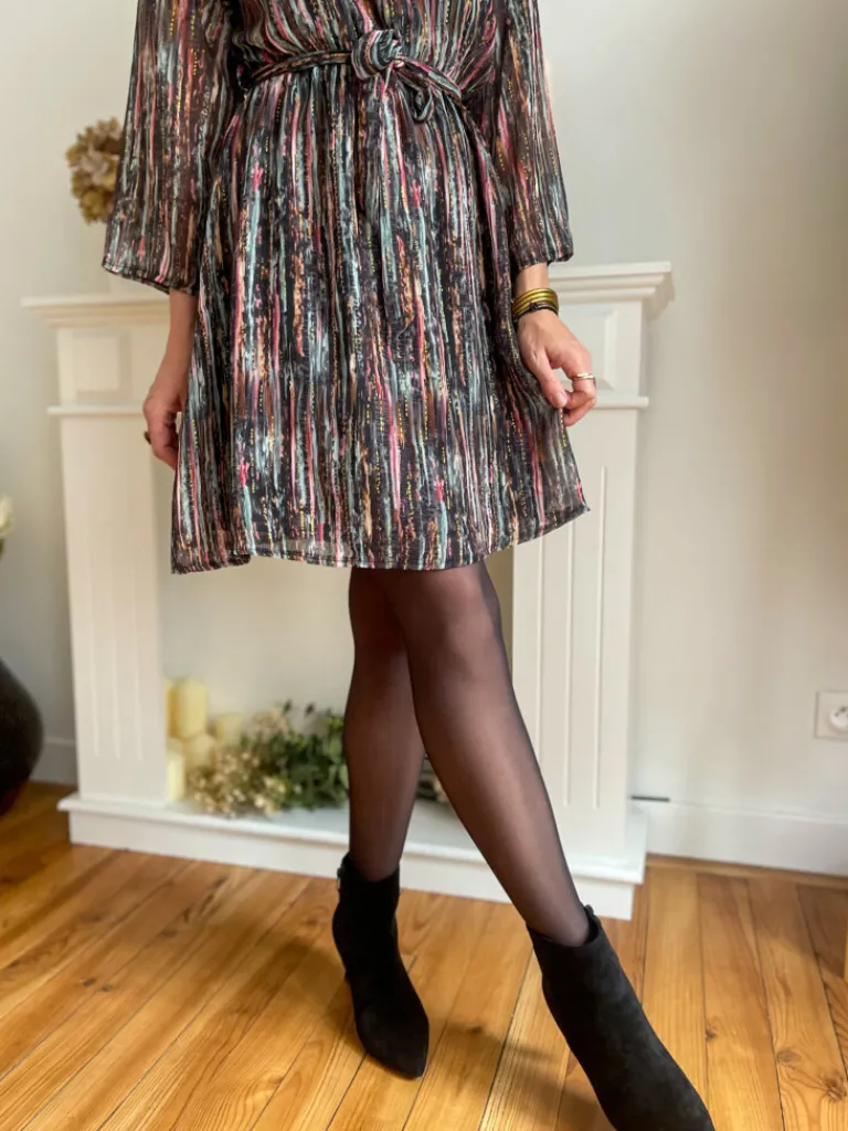 romy_robe_courte_imprime_1.webp Robes, Jupes*Justine Boutique Romy robe courte imprimée